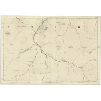 1870 Map of Inverness-shire (Mainland), Sheet CXVII, 1872 Print