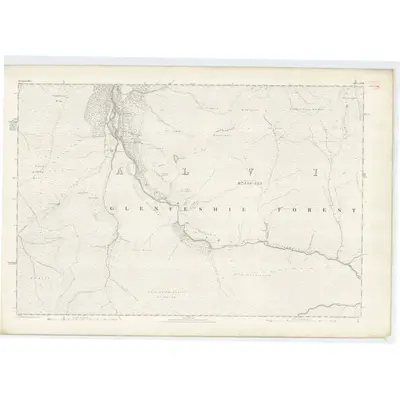 1869 Map of Inverness-shire (Mainland), Sheet CXVIII, 1872 Print