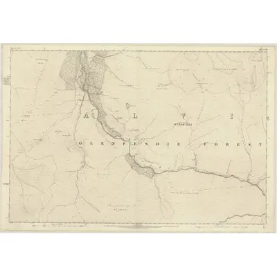 1869 Map of Inverness-shire (Mainland), Sheet CXVIII, 1872 Print