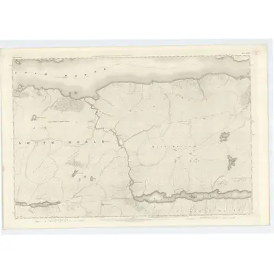 1873 Map of Inverness-shire (Mainland), Sheet CXXII, 1876 Print