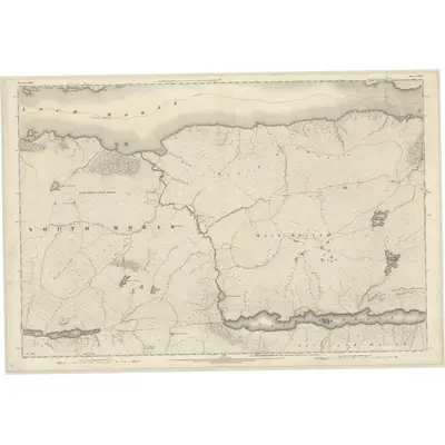 1873 Map of Inverness-shire (Mainland), Sheet CXXII, 1876 Print