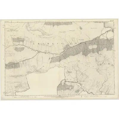 1872 Map of Inverness-shire (Mainland), Sheet CXXV, 1876 Print