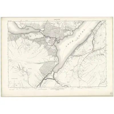 1959 Map of Inverness-shire - Mainland Sheet CXXVI, 1960 Print