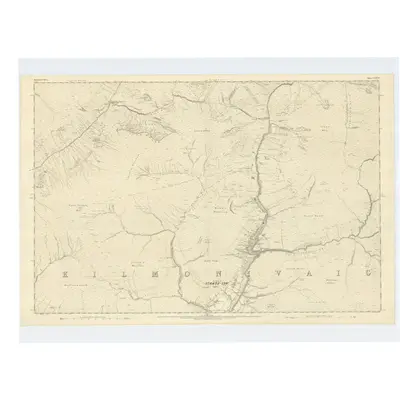 1870 Map of Inverness-shire (Mainland), Sheet CXXVII, 1873 Print