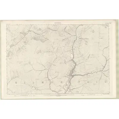 1899 Map of Inverness-shire - Mainland Sheet CXXVII, 1903 Print