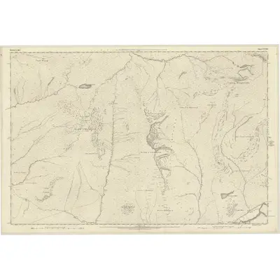 1870 Map of Inverness-shire (Mainland), Sheet CXXVIII, 1872 Print