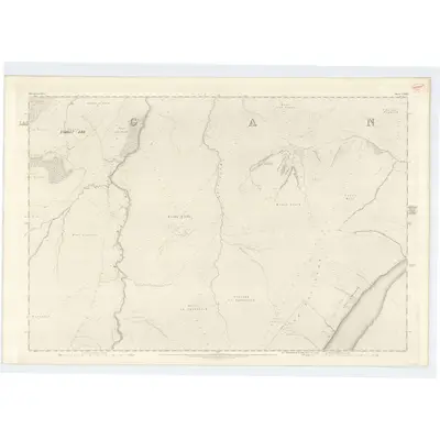1870 Map of Inverness-shire (Mainland), Sheet CXXX, 1872 Print