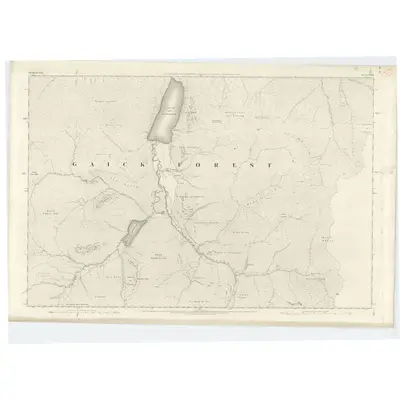 1870 Map of Inverness-shire (Mainland), Sheet CXXXII, 1872 Print