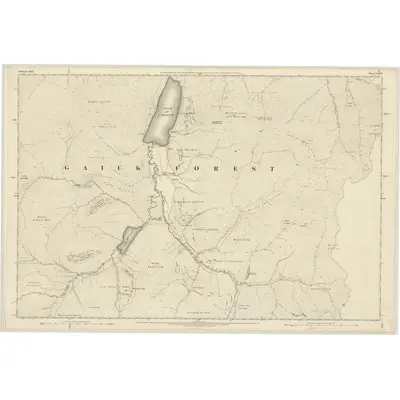 1870 Map of Inverness-shire (Mainland), Sheet CXXXII, 1872 Print