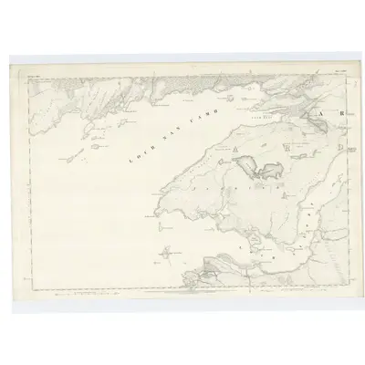 1873 Map of Inverness-shire (Mainland), Sheet CXXXV, 1876 Print