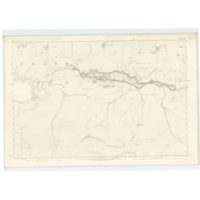 1873 Map of Inverness-shire (Mainland), Sheet CXXXVI, 1876 Print