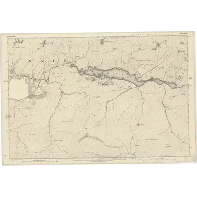 1873 Map of Inverness-shire (Mainland), Sheet CXXXVI, 1876 Print