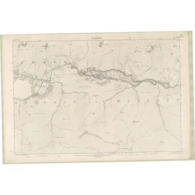 1899 Map of Inverness-shire - Mainland Sheet CXXXVI, 1902 Print