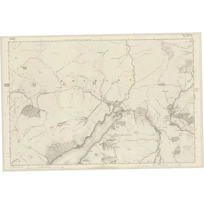 1873 Map of Inverness-shire (Mainland), Sheet CXXXVII, 1877 Print
