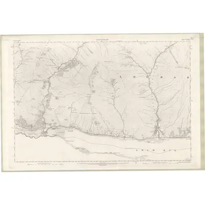 1899 Map of Inverness-shire - Mainland Sheet CXXXVIII, 1903 Print