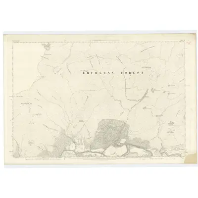1873 Map of Inverness-shire (Mainland), Sheet IX, 1876 Print