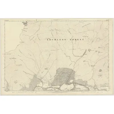 1873 Map of Inverness-shire (Mainland), Sheet IX, 1876 Print