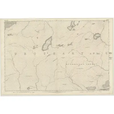 1872 Map of Inverness-shire (Mainland), Sheet LII, 1874 Print