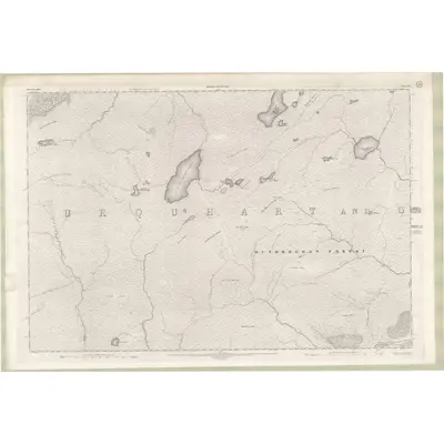 1901 Map of Inverness-shire - Mainland Sheet LII, 1903 Print