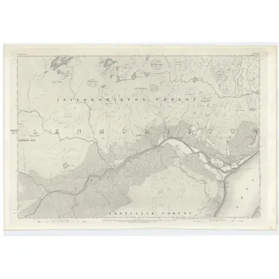 1871 Map of Inverness-shire (Mainland), Sheet LIII, 1874 Print