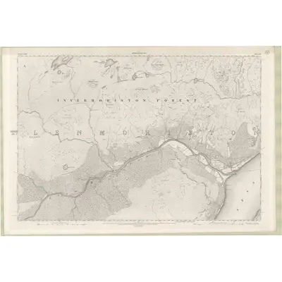 1901 Map of Inverness-shire - Mainland Sheet LIII, 1904 Print