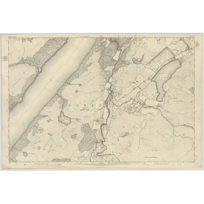 1871 Map of Inverness-shire (Mainland), Sheet LIV, 1874 Print