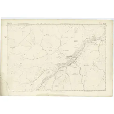 1870 Map of Inverness-shire (Mainland), Sheet LVI, 1874 Print