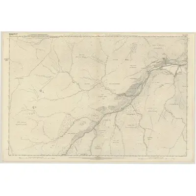1870 Map of Inverness-shire (Mainland), Sheet LVI, 1874 Print