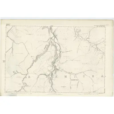 1867 Map of Inverness-shire (Mainland), Sheet LXI, 1869 Print
