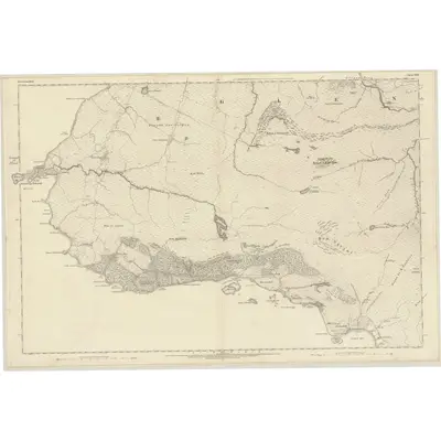 1872 Map of Inverness-shire (Mainland), Sheet LXII, 1876 Print