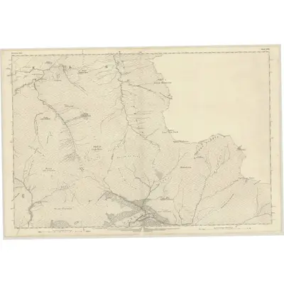 1872 Map of Inverness-shire (Mainland), Sheet LXIII, 1876 Print