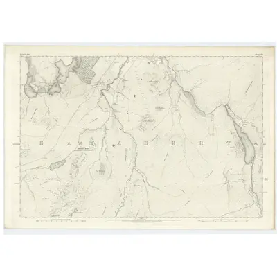 1870 Map of Inverness-shire (Mainland), Sheet LXIX, 1872 Print