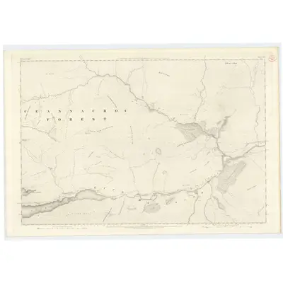 1872 Map of Inverness-shire (Mainland), Sheet LXVI, 1874 Print