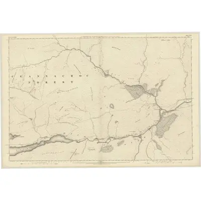 1872 Map of Inverness-shire (Mainland), Sheet LXVI, 1874 Print