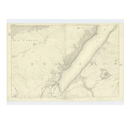 1871 Map of Inverness-shire (Mainland), Sheet LXVIII, 1874 Print
