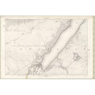 1899 Map of Inverness-shire - Mainland Sheet LXVIII, 1904 Print
