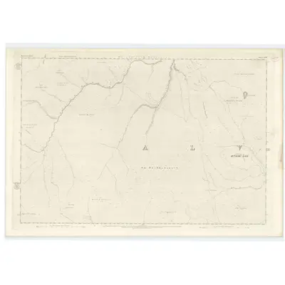 1867 Map of Inverness-shire (Mainland), Sheet LXXII, 1874 Print