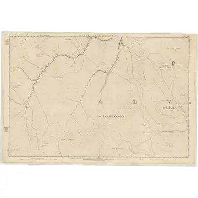 1867 Map of Inverness-shire (Mainland), Sheet LXXII, 1874 Print