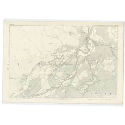 1869 Map of Inverness-shire (Mainland), Sheet LXXIII, 1875 Print