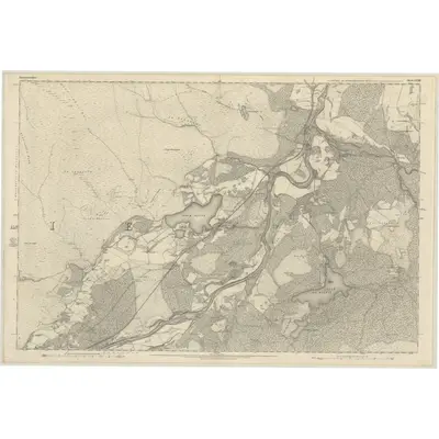 1869 Map of Inverness-shire (Mainland), Sheet LXXIII, 1875 Print