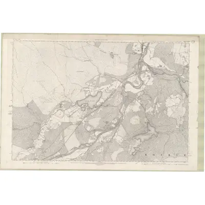 1899 Map of Inverness-shire - Mainland Sheet LXXIII, 1903 Print