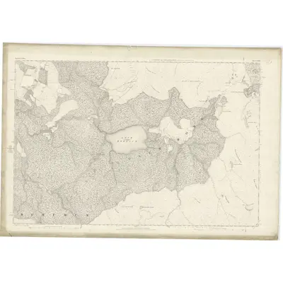 1867 Map of Inverness-shire (Mainland), Sheet LXXIV, 1871 Print