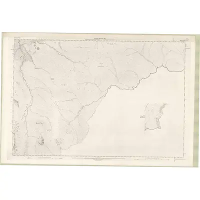 1900 Map of Inverness-shire - Mainland Sheet LXXV (inset LXXVa), 1902 Print