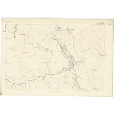 1873 Map of Inverness-shire (Mainland), Sheet LXXVA, 1876 Print