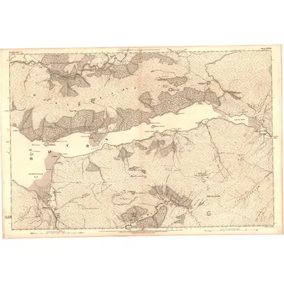 1872 Map of Inverness-shire (Mainland), Sheet LXXVIII, 1876 Print