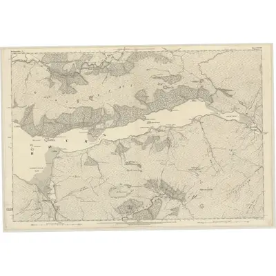 1872 Map of Inverness-shire (Mainland), Sheet LXXVIII, 1876 Print