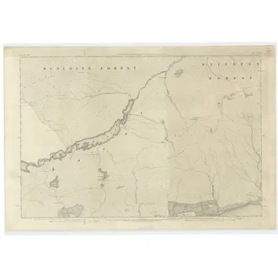 1872 Map of Inverness-shire (Mainland), Sheet LXXXI, 1875 Print