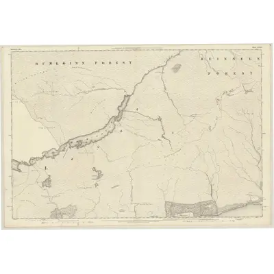 1872 Map of Inverness-shire (Mainland), Sheet LXXXI, 1875 Print