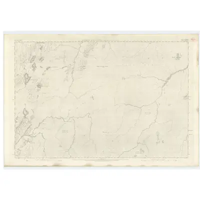 1869 Map of Inverness-shire (Mainland), Sheet LXXXIV, 1872 Print