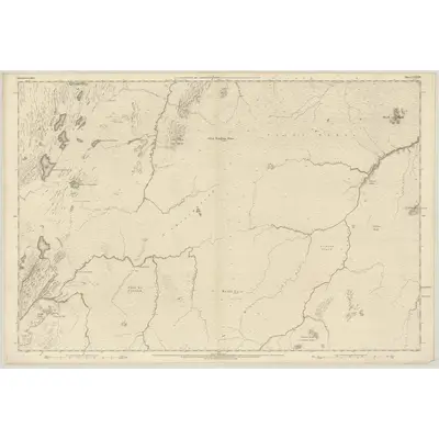 1869 Map of Inverness-shire (Mainland), Sheet LXXXIV, 1872 Print